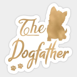 Westie Dogfather Sticker